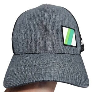 SCHWING Trucker Hat Mesh Back Baseball Cap Adjustable Gray Logo Patch